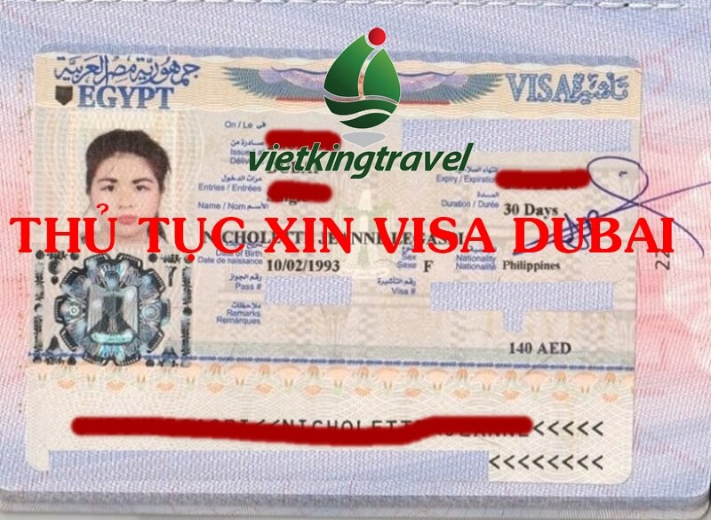 thủ tục xin visa DuBai