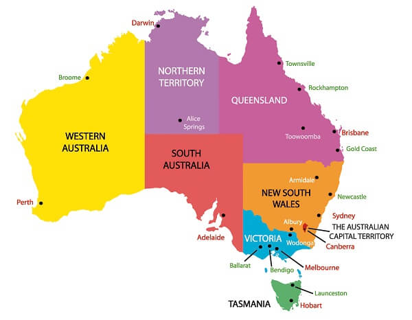 Vị trí địa lý nước Úc