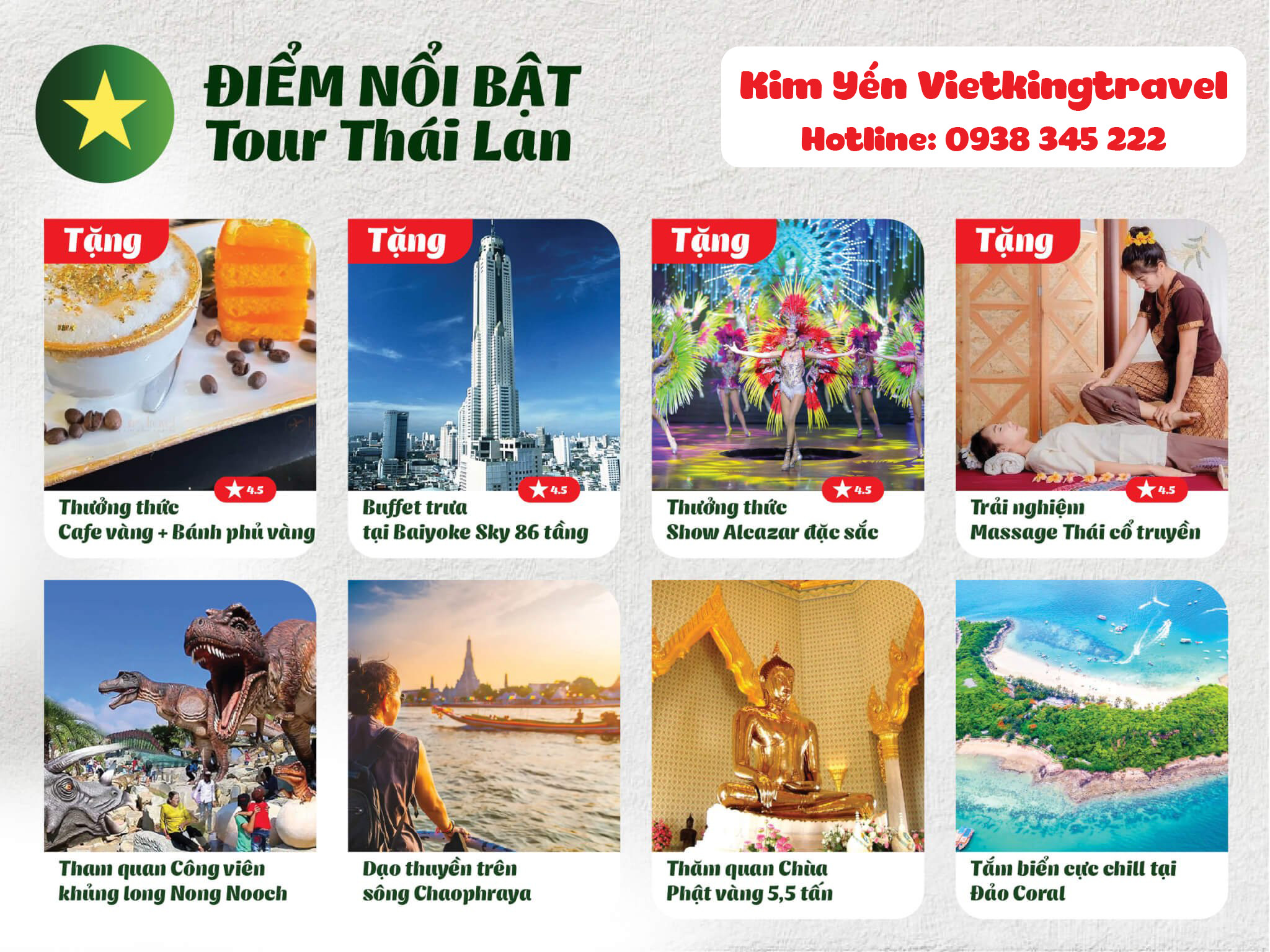 Tour Đà Nẵng – Thái Lan – Bangkok – Pattaya (Bánh Phủ Vàng)