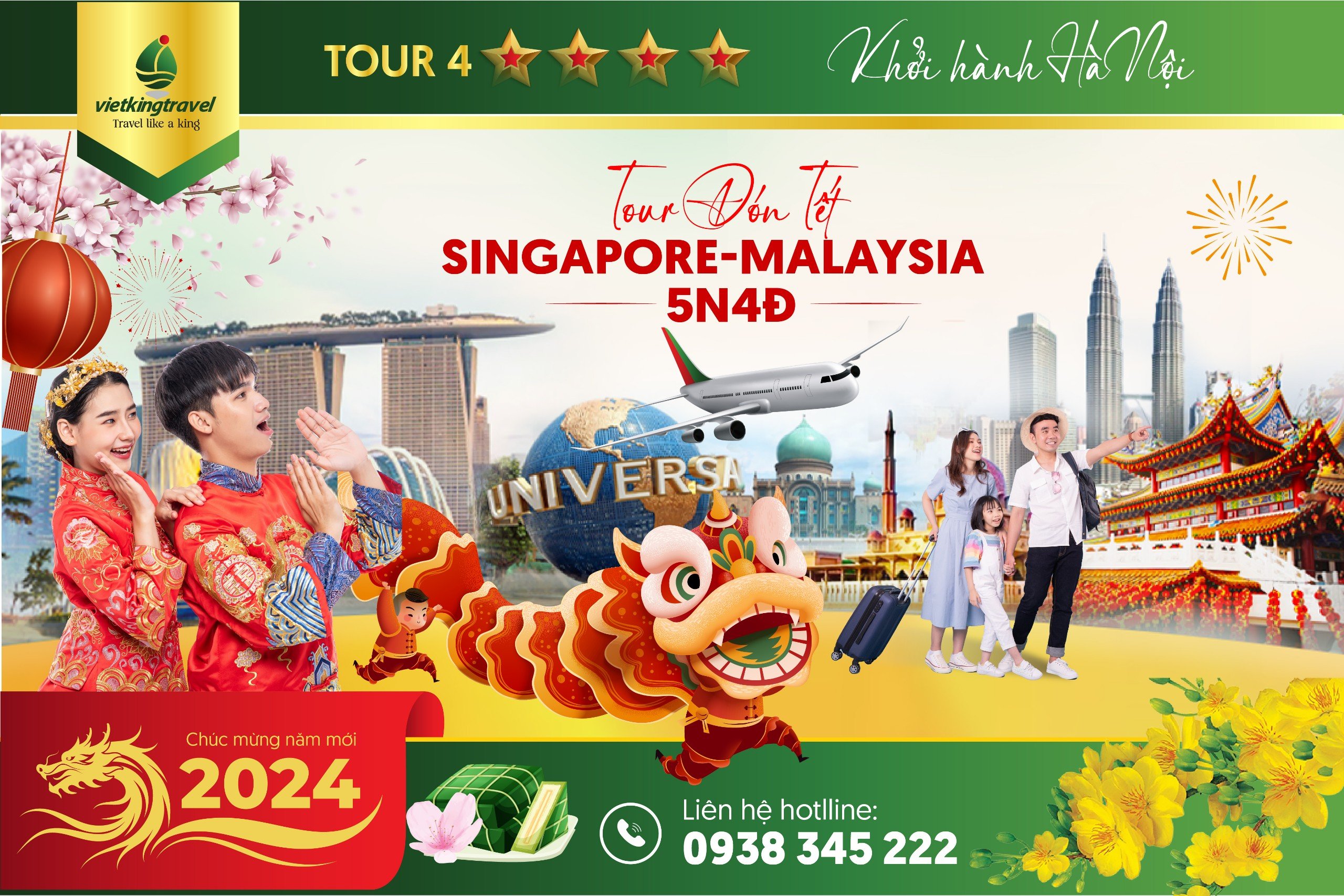 Du lịch Singapore – Malaysia Tết 2024 từ Hà Nội