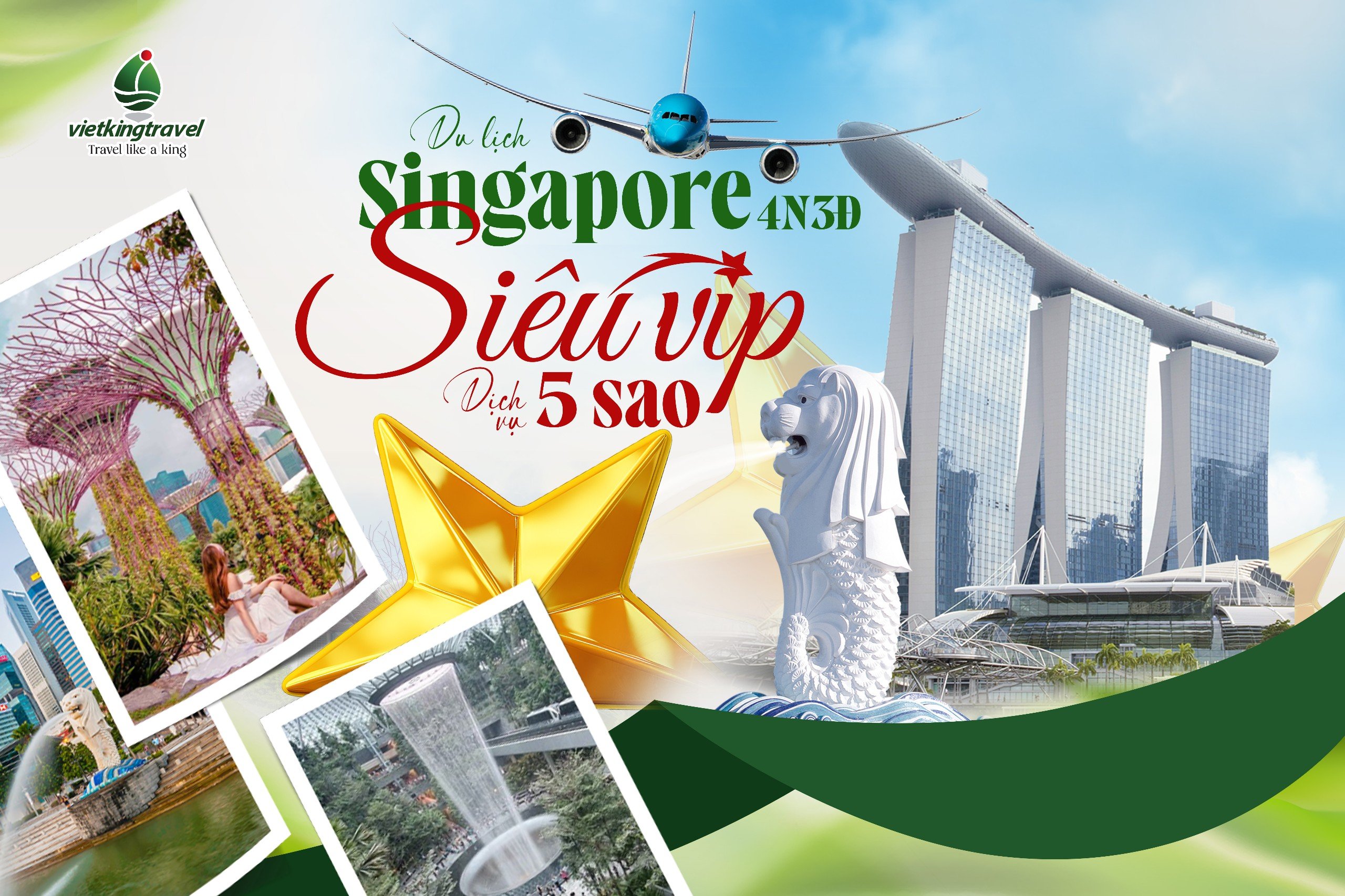 Tour Tham Quan Singapore 4N3Đ Siêu VIP 5 sao