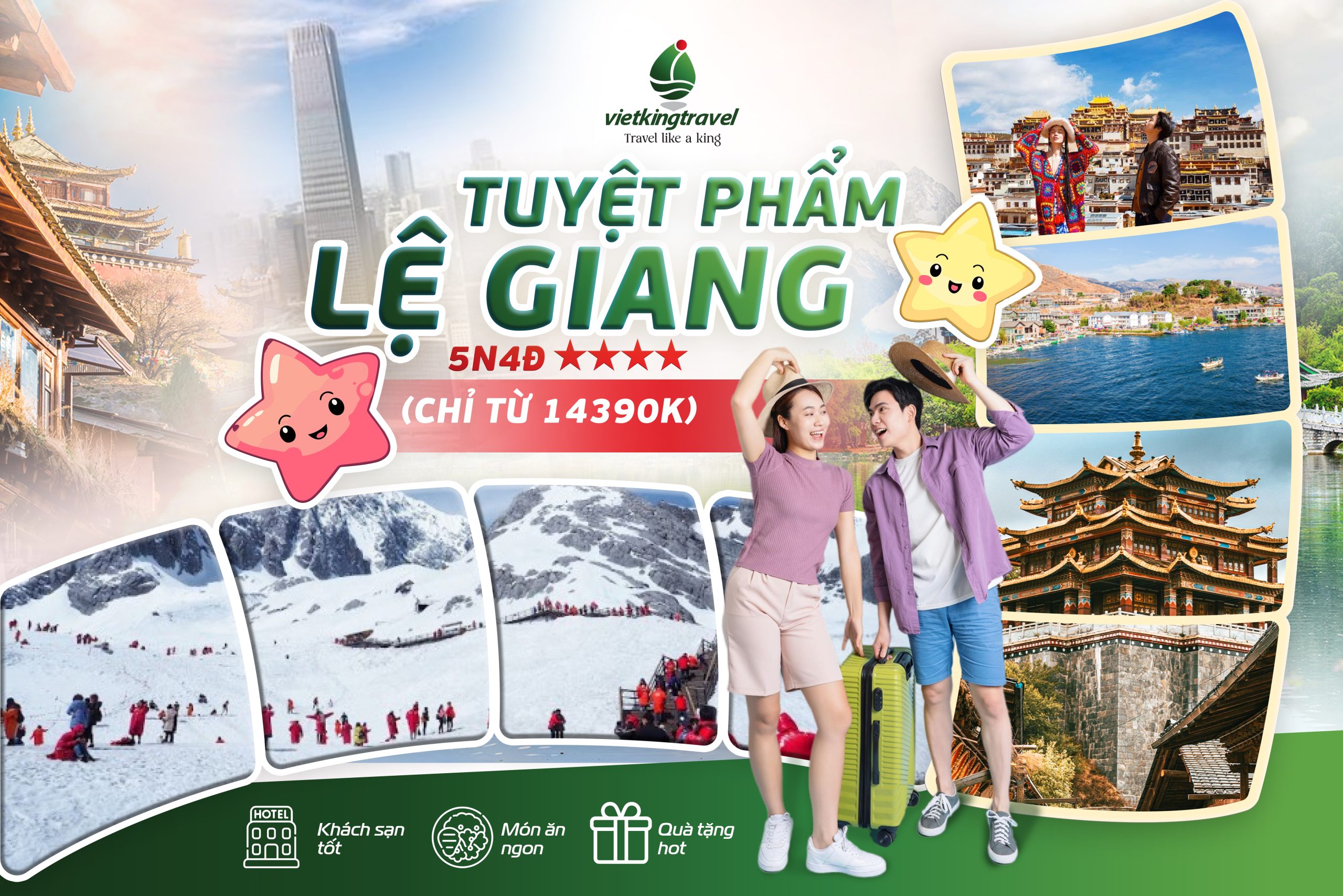 Cát Bi – Lệ Giang – Shangrila 5 Ngày 4 Đêm Khách Sạn 4 Sao