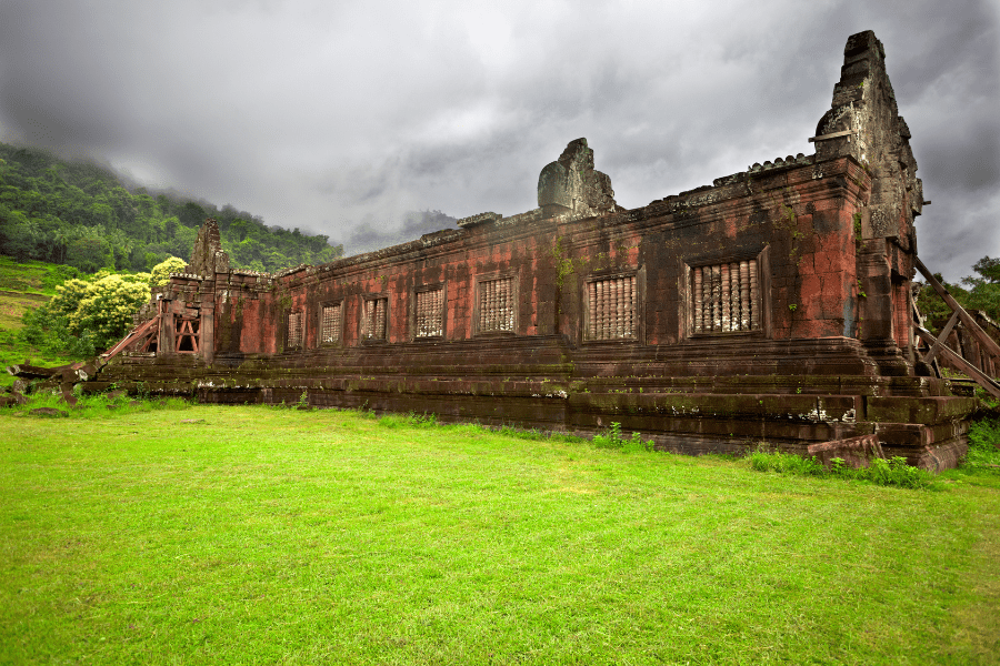 Một phần di tích Wat Phu