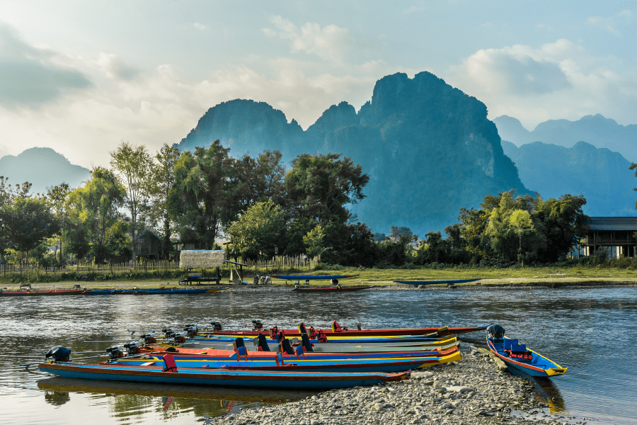 Sông Nam Song tại Vang Vieng