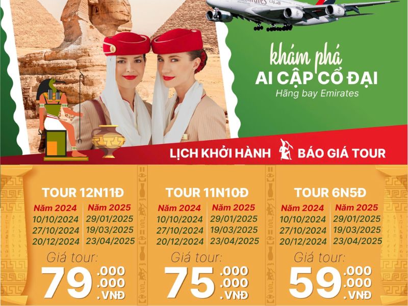 Kinh nghiệm tour du lịch Ai Cập