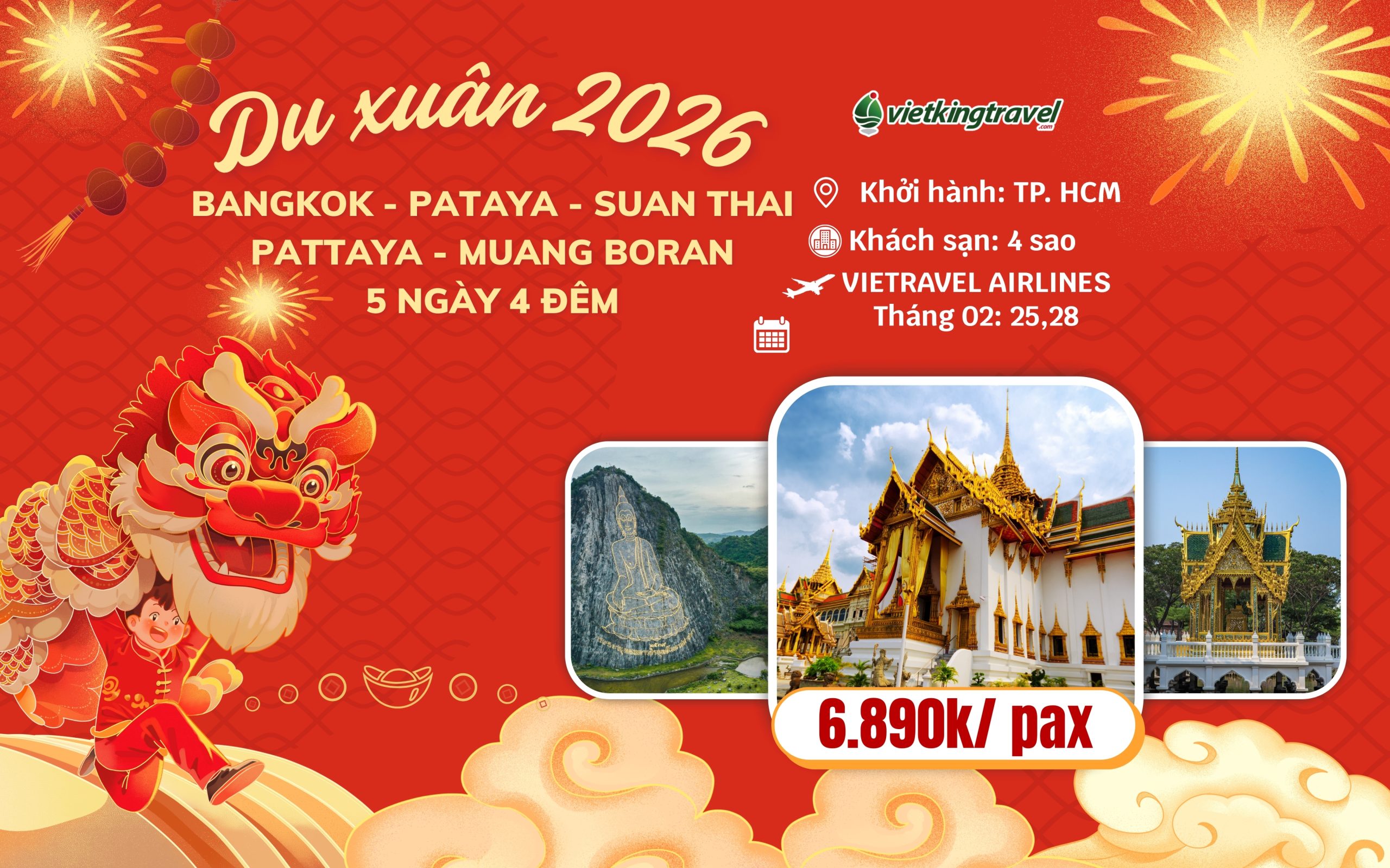 Vi Vu Thái Lan – 5 ngày 4 đêm – Vietravel Airlines