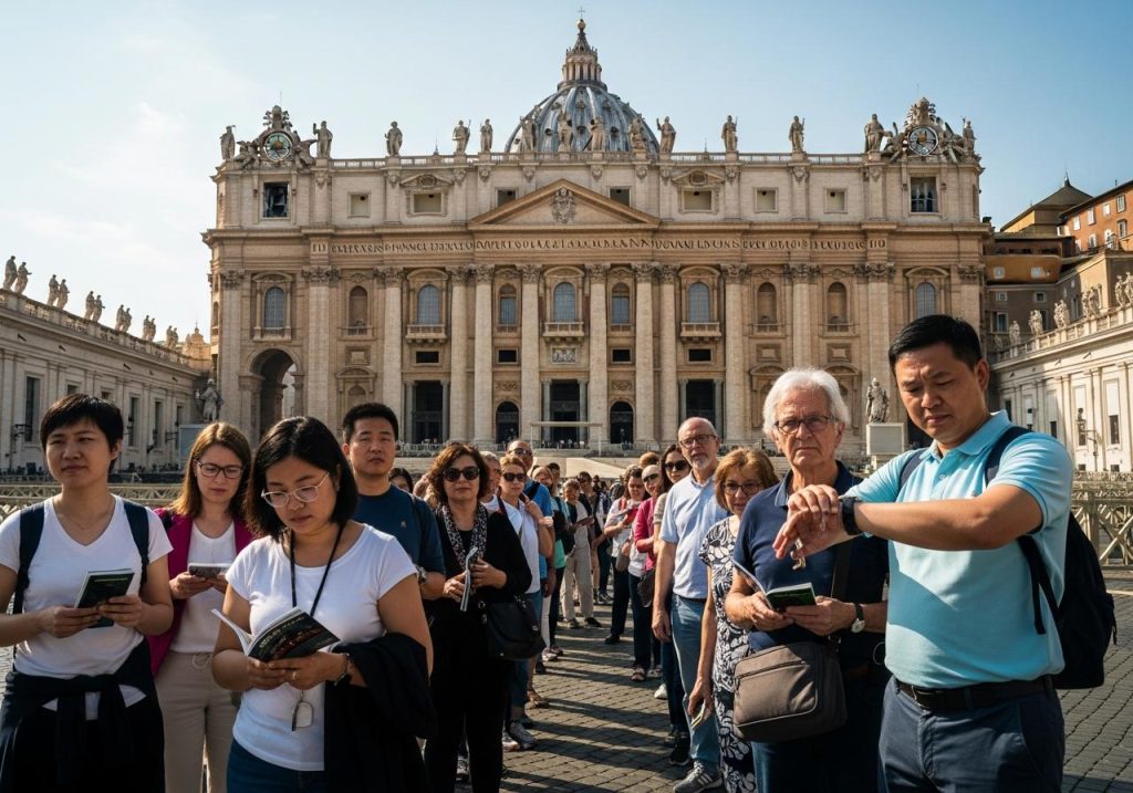 vào st peter's basilica có cần vé không