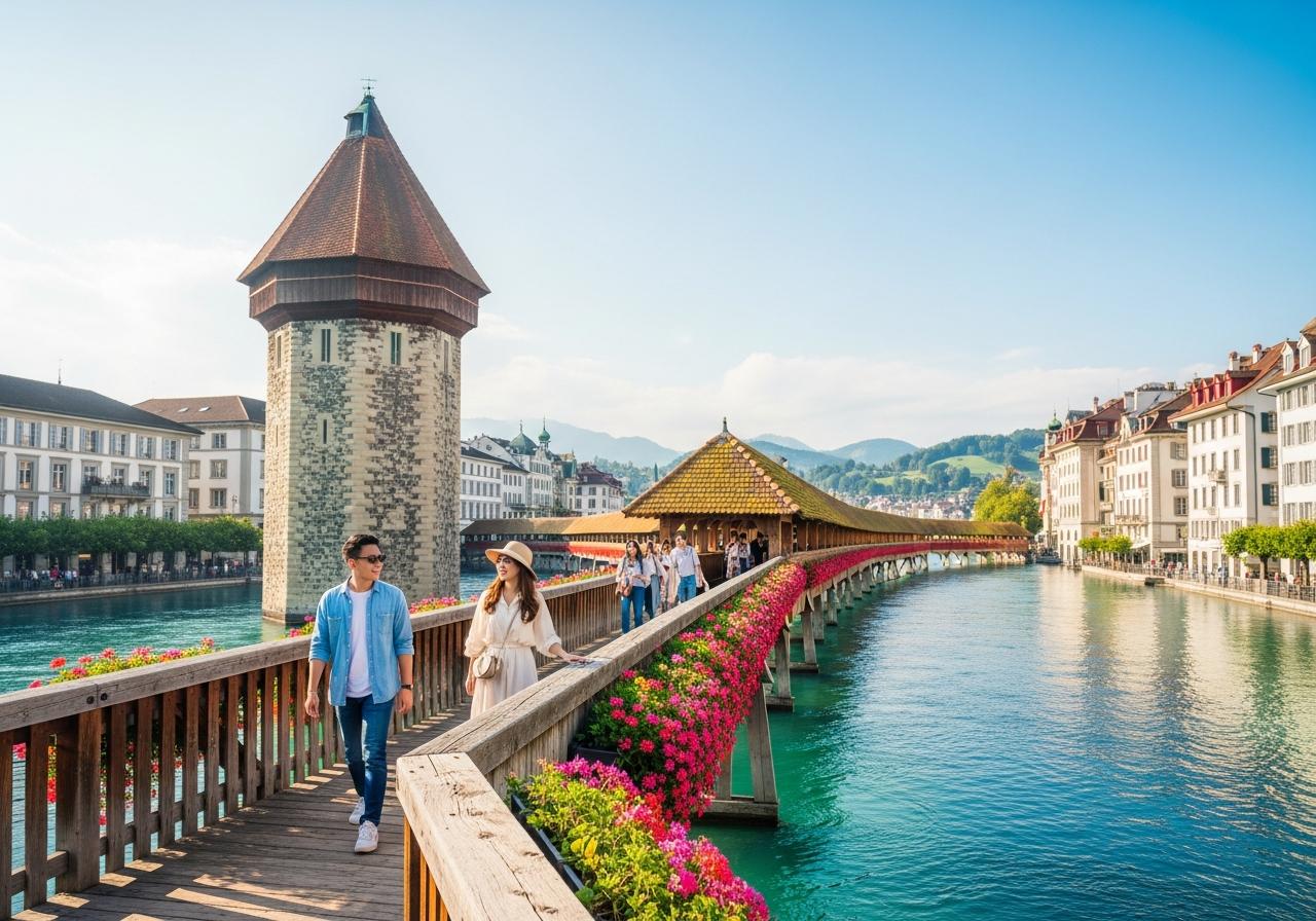 8 trải nghiệm không thể bỏ lỡ khi du lịch cầu Chapel Lucerne