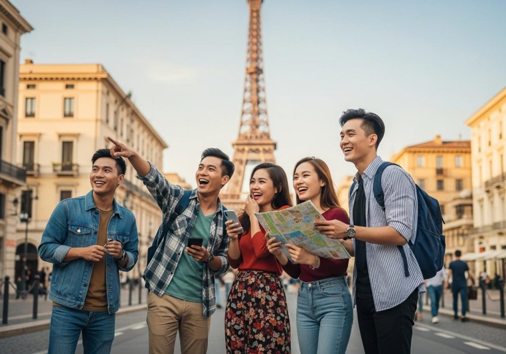 chi phí du lịch châu Âu