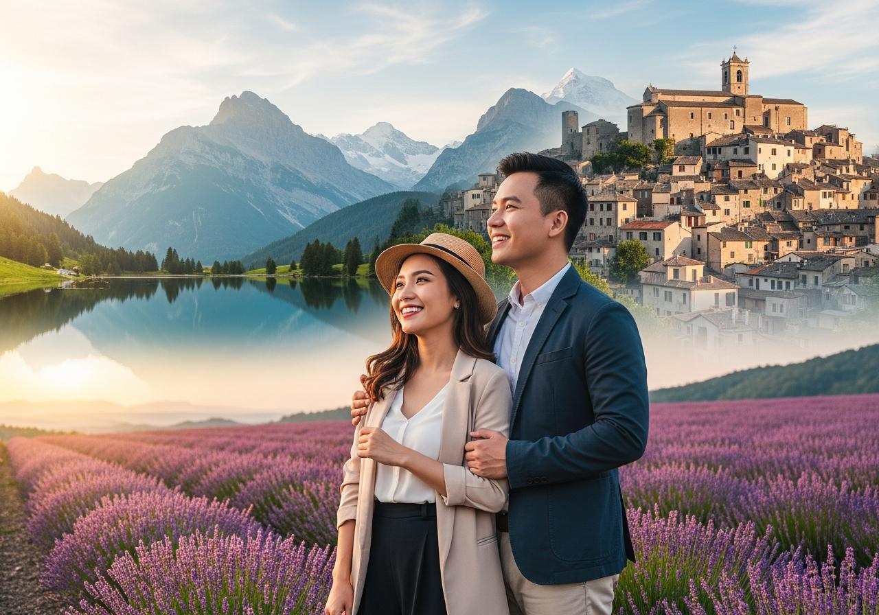 chi phí du lịch ý thụy sĩ pháp