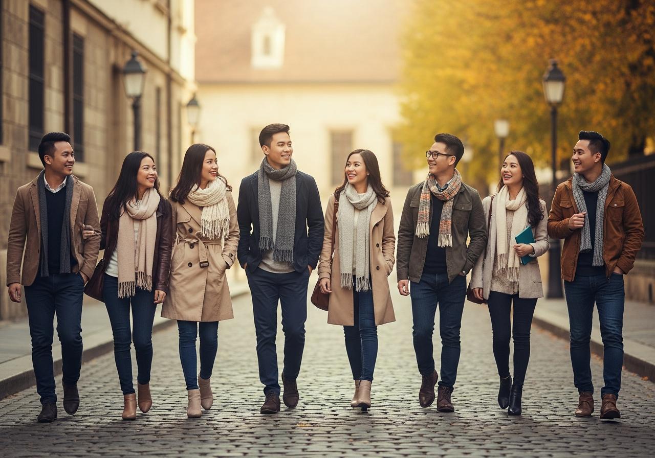 Nhóm 2: Trang Phục Thông Minh - Mặc Đẹp và Phù Hợp Mọi Thời Tiết Châu Âu