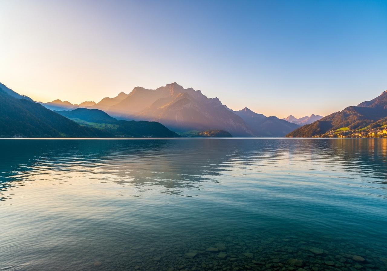 Kinh nghiệm 1: Lựa chọn “thời điểm vàng” để du lịch Hồ Lucerne