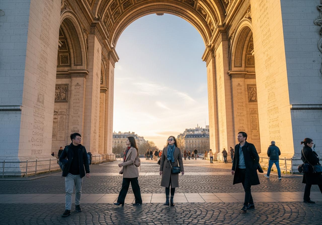 Kinh Nghiệm Tham Quan Khải Hoàn Môn Paris Từ A-Z