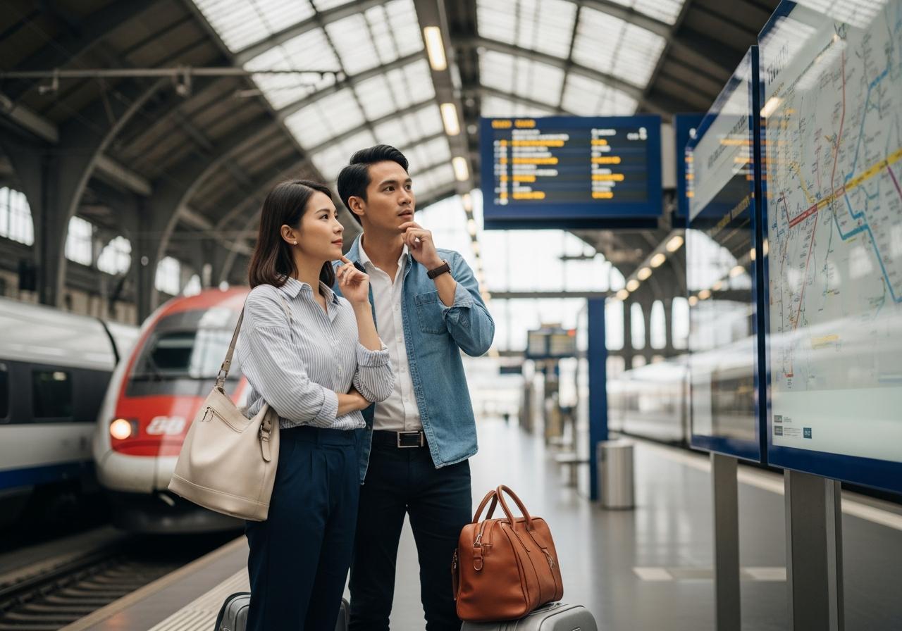 2. Lựa Chọn Ga Khởi Hành Thông Minh: Zurich, Basel hay Geneva?
