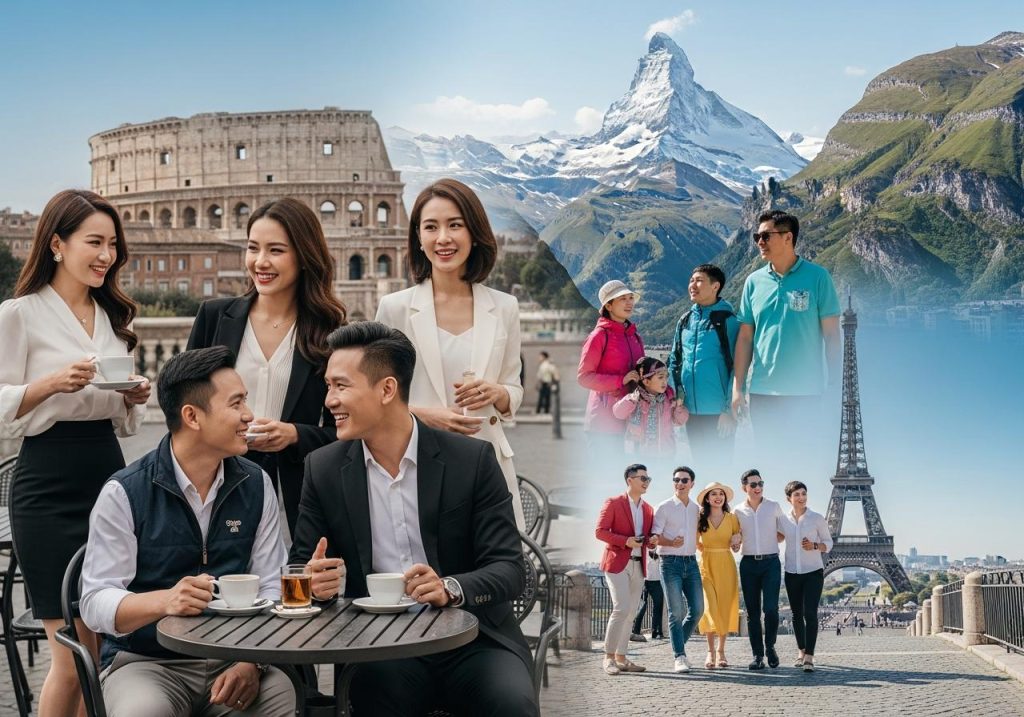 kinh nghiệm đi tour ý thụy sĩ pháp