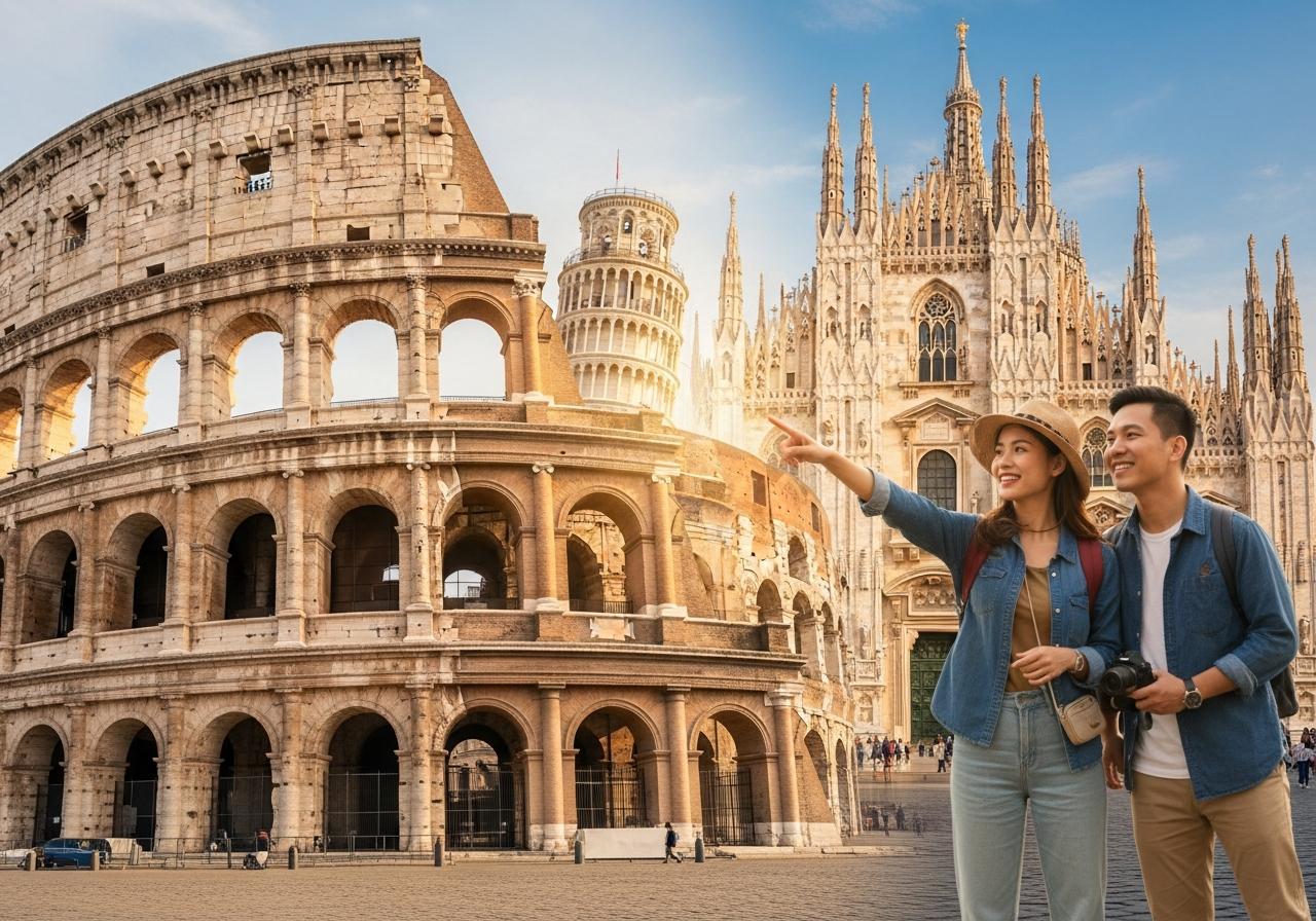 Bí kíp du lịch Rome - Pisa - Milan tự túc từ A-Z cùng Vietking Travel