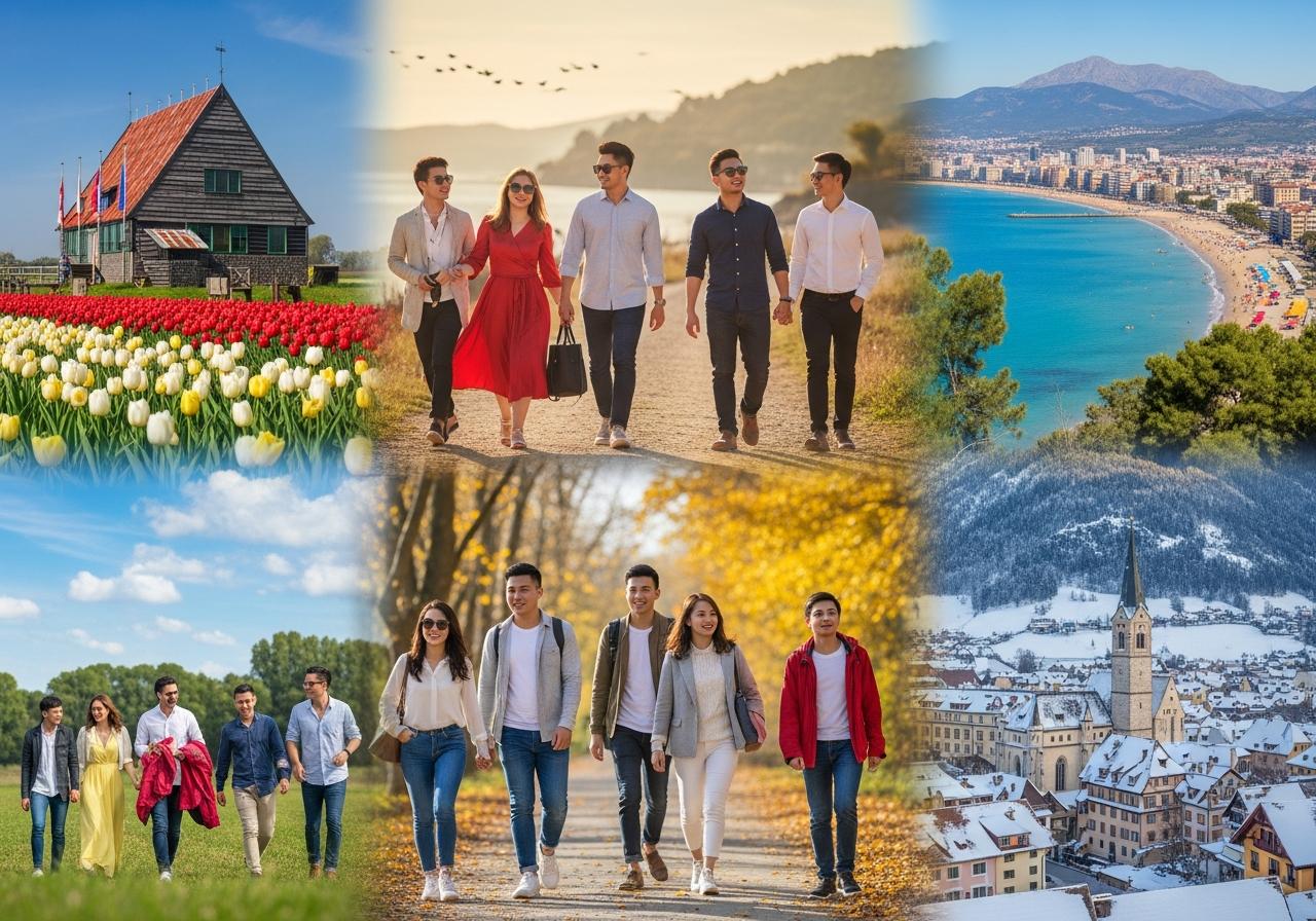 Khám phá chi tiết vẻ đẹp Châu Âu qua 4 mùa