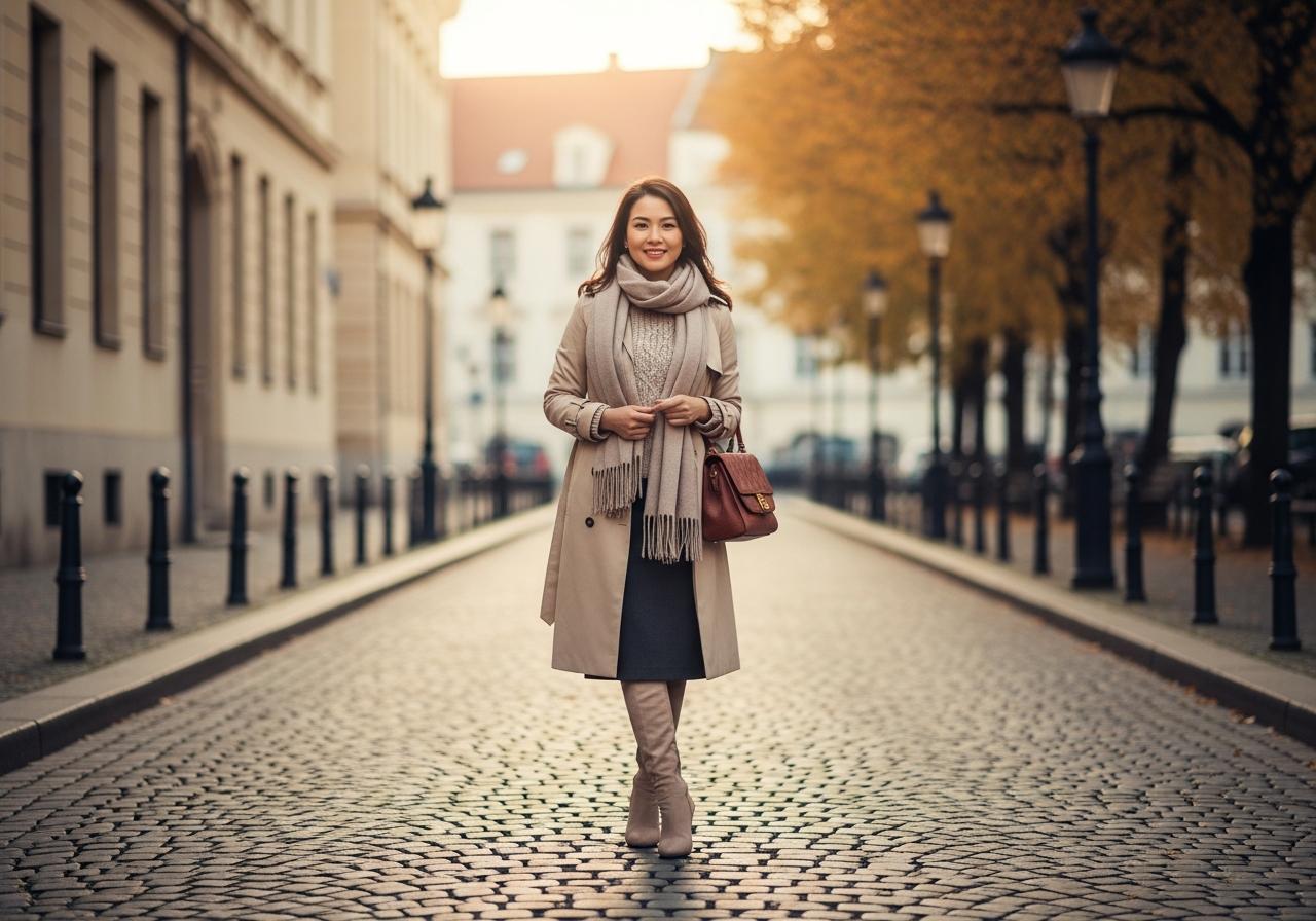 7 cách phối quần áo đi châu Âu mùa thu sành điệu và ấm áp
