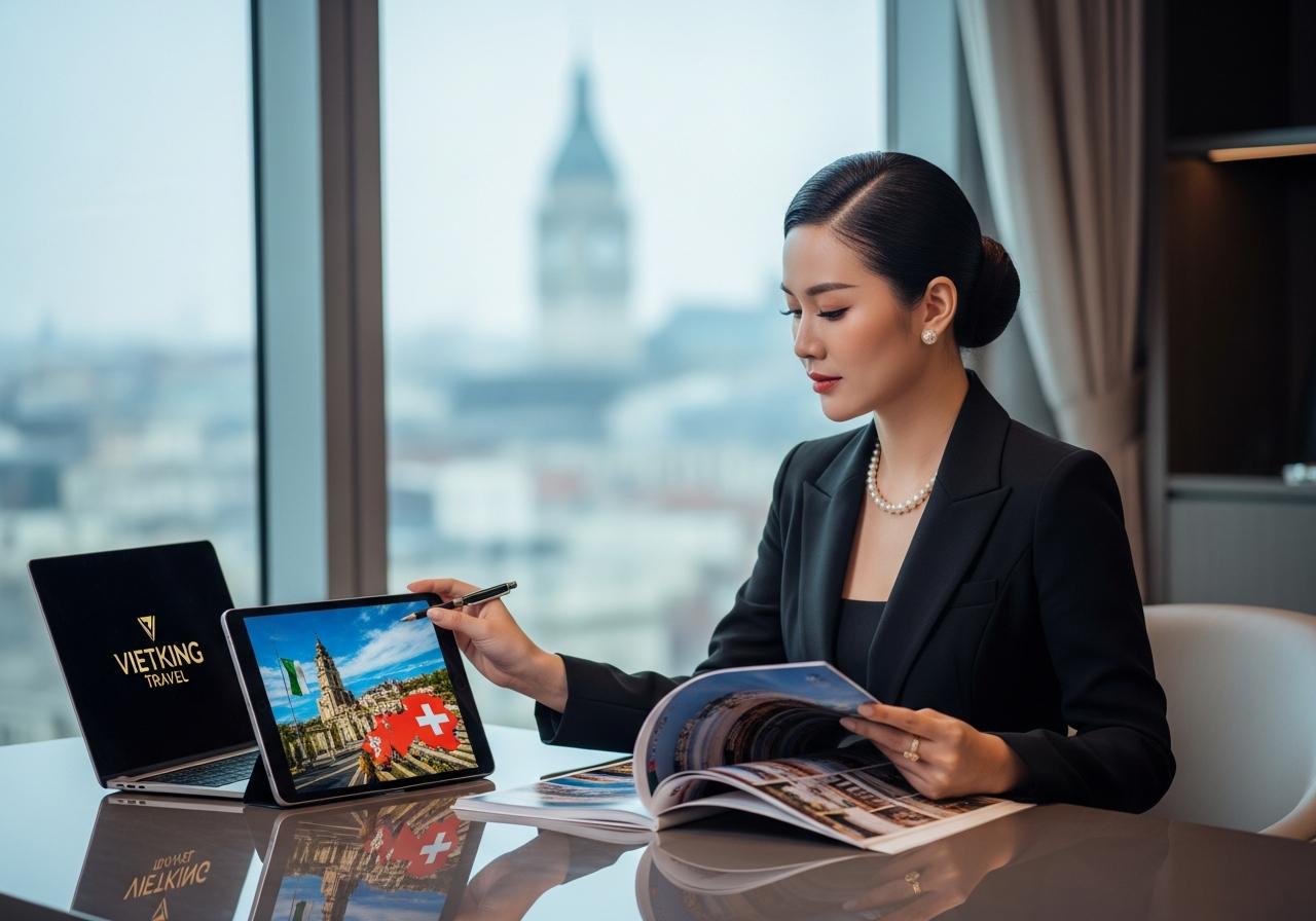 2. Kinh nghiệm chọn tour Ý - Thụy Sĩ - Pháp sang trọng: Vietking Travel - Hãng nào uy tín?