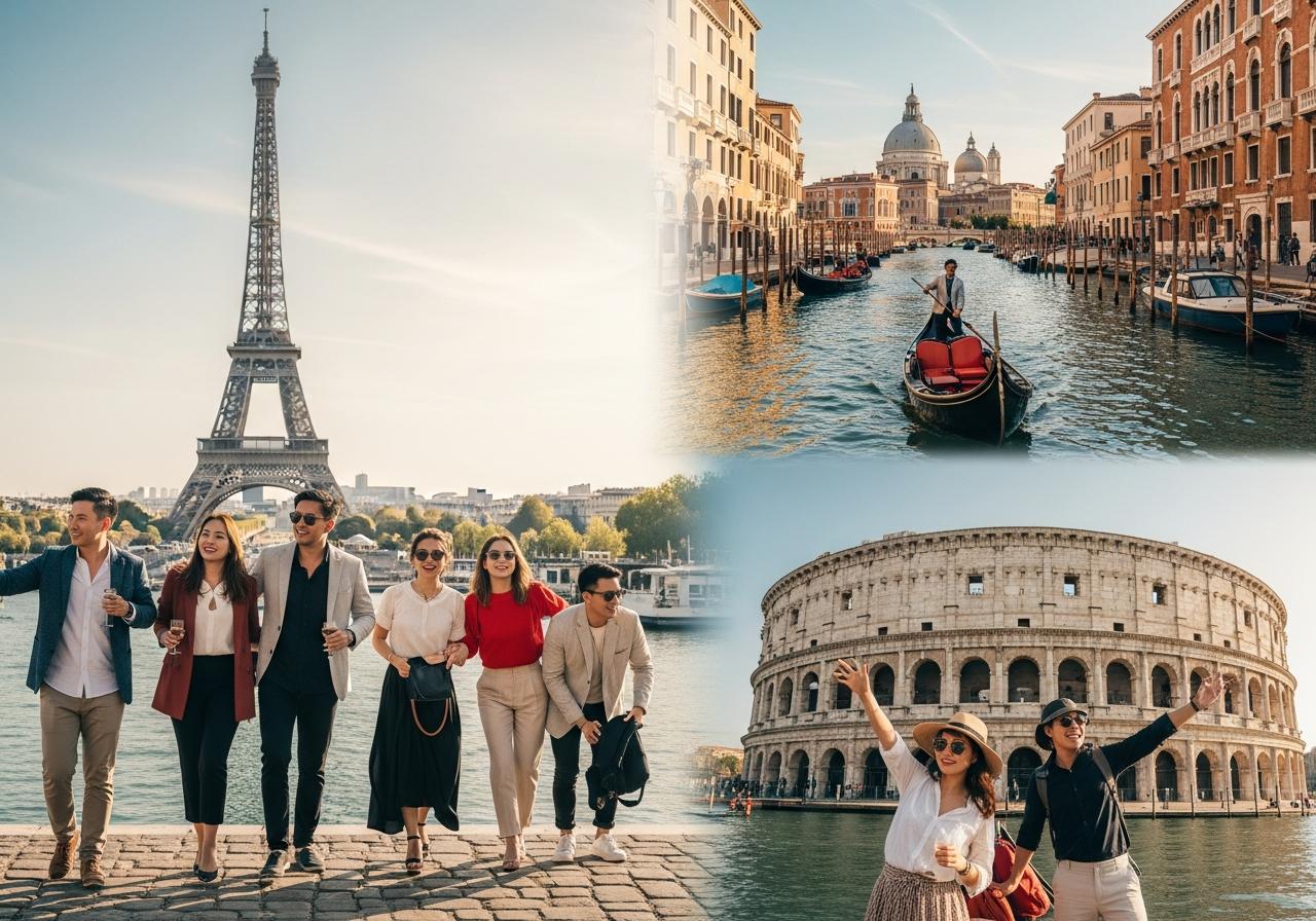 tour châu Âu đẹp nhất đầy đủ nhất