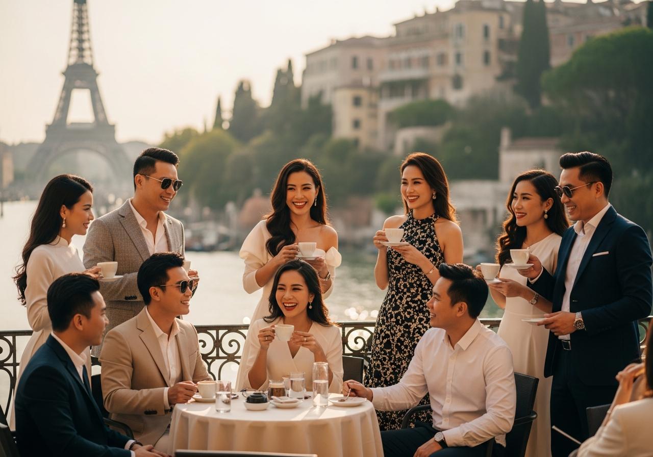 tour châu Âu đoàn nhỏ dưới 15 khách