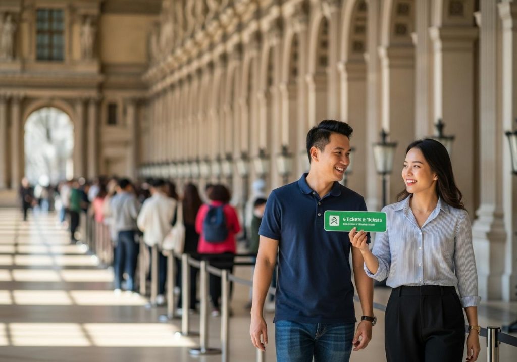 vé louvre nên đặt trước không