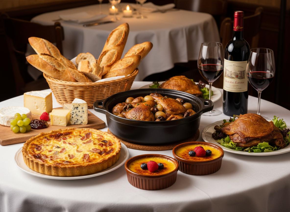 Khám phá thực đơn kinh điển của ẩm thực Pháp
