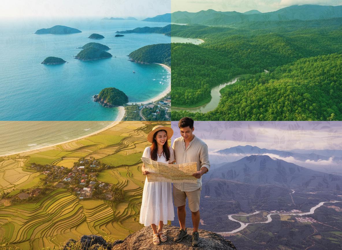 Khám phá chi tiết 4 khu vực chính trên bản đồ du lịch Phú Quốc