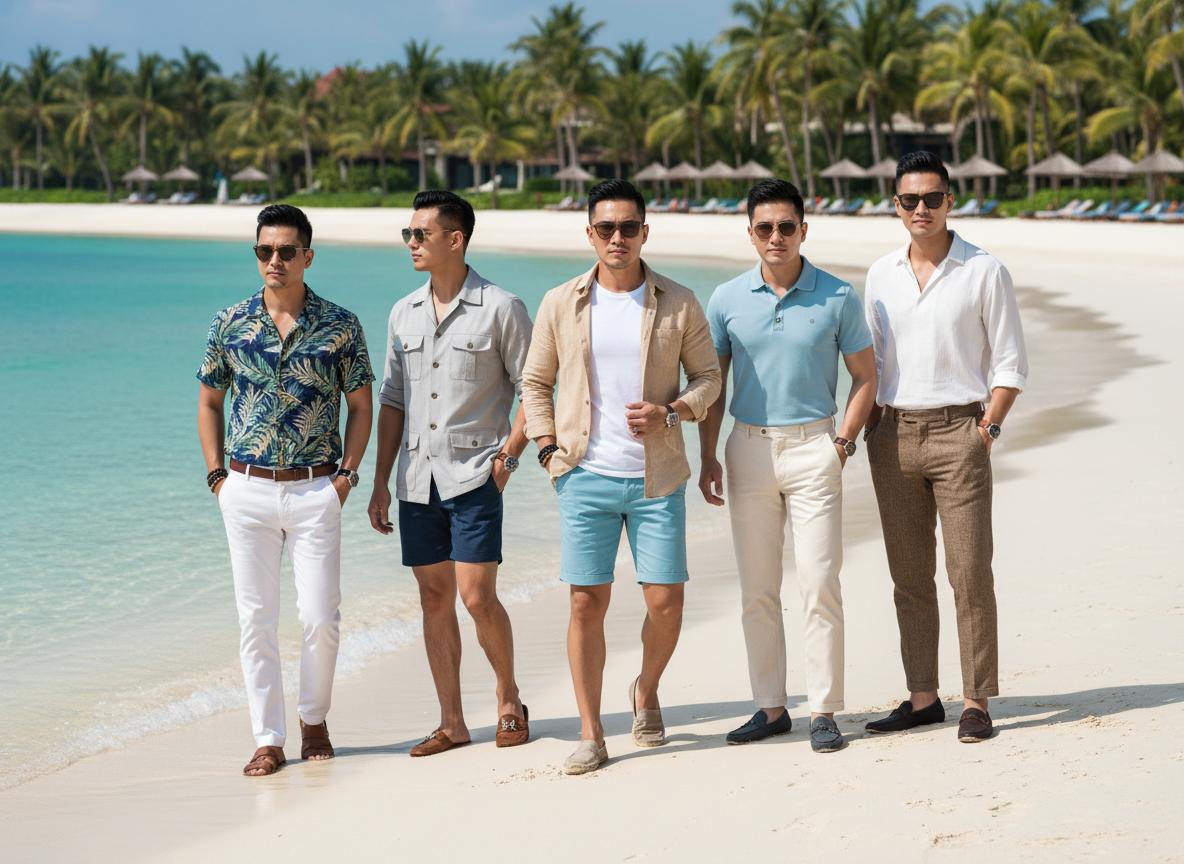 Phối đồ đi Phú Quốc cực chất và lịch lãm cho nam giới