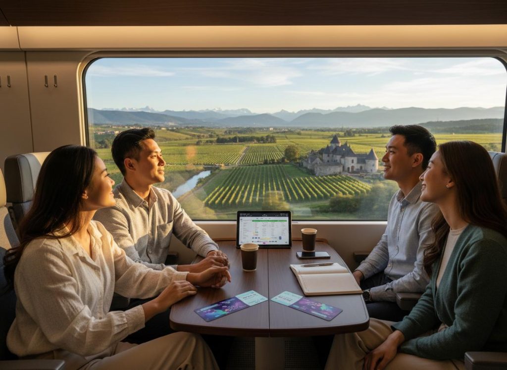 đi tàu ở châu Âu