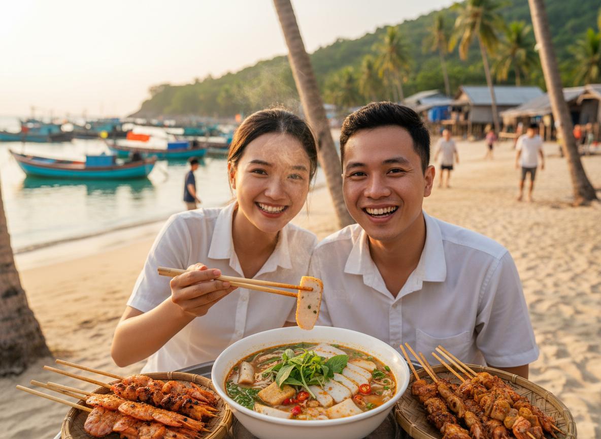 Khám phá ẩm thực và các địa điểm du lịch miễn phí tại Phú Quốc