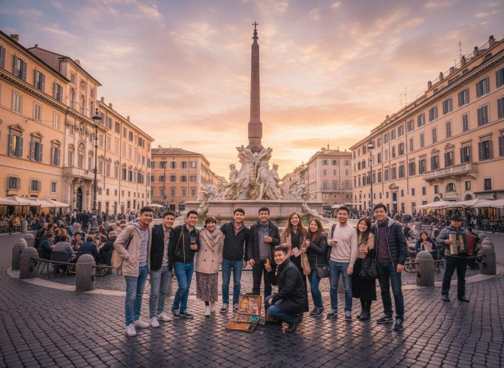 quảng trường navona rome