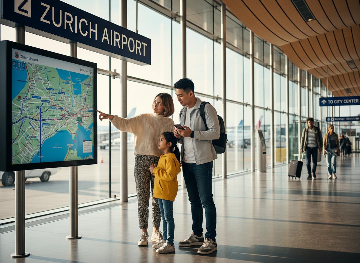 Hướng dẫn chi tiết cách đi từ Sân bay Zurich về trung tâm thành phố
