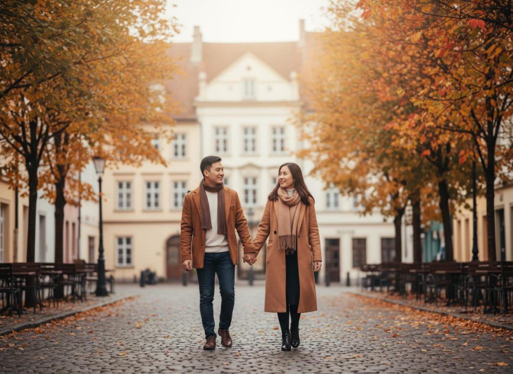 tour châu Âu mùa thu