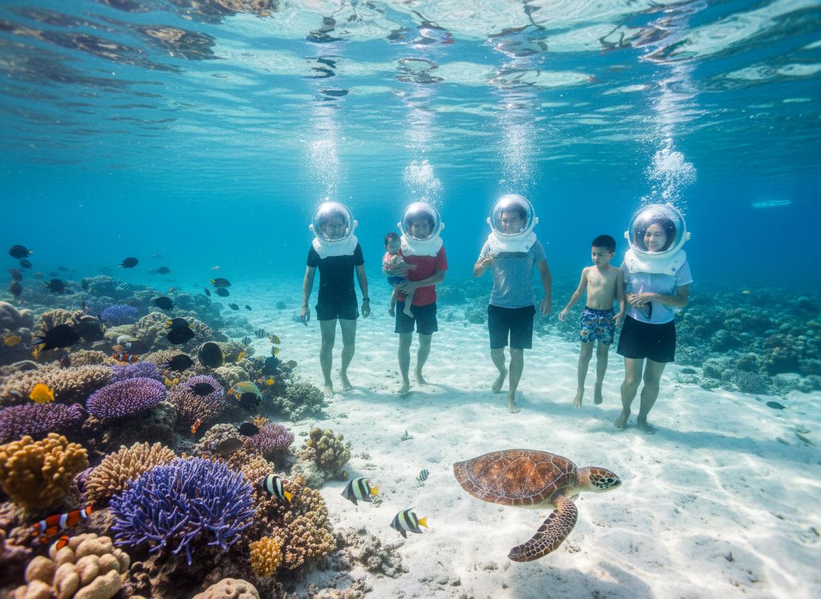 Đi bộ dưới biển Phú Quốc Seawalker có gì hấp dẫn mà ai cũng muốn thử?