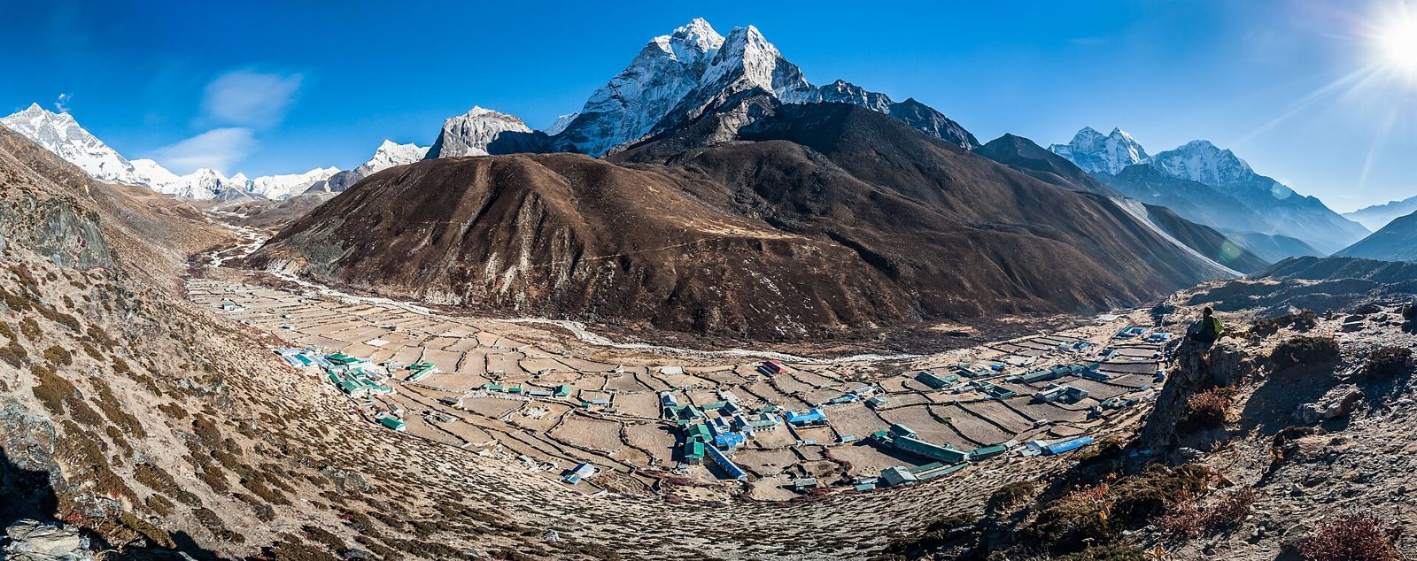 Làng Dingboche 4.410 m, nơi thể lực nền giúp bạn còn dư sức trong ngày thích nghi