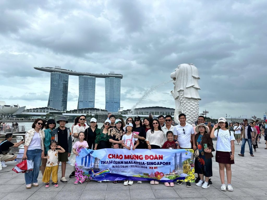 Công viên Merlion, Singapore - ảnh thực tế Vietkingtravel