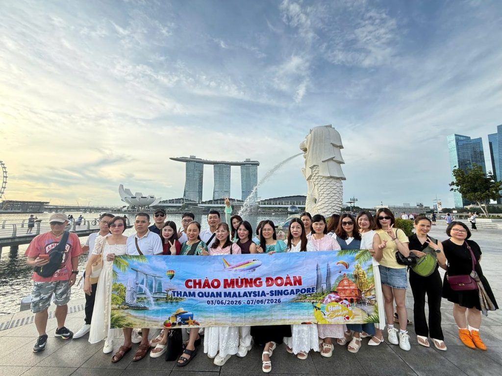 Công viên Merlion, Singapore - ảnh thực tế Vietkingtravel